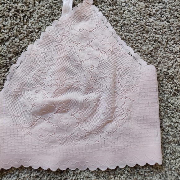 NWOT Nautica Intimates Seamless Light Pink Lacy Bralette 3X - Picture 6 of 12